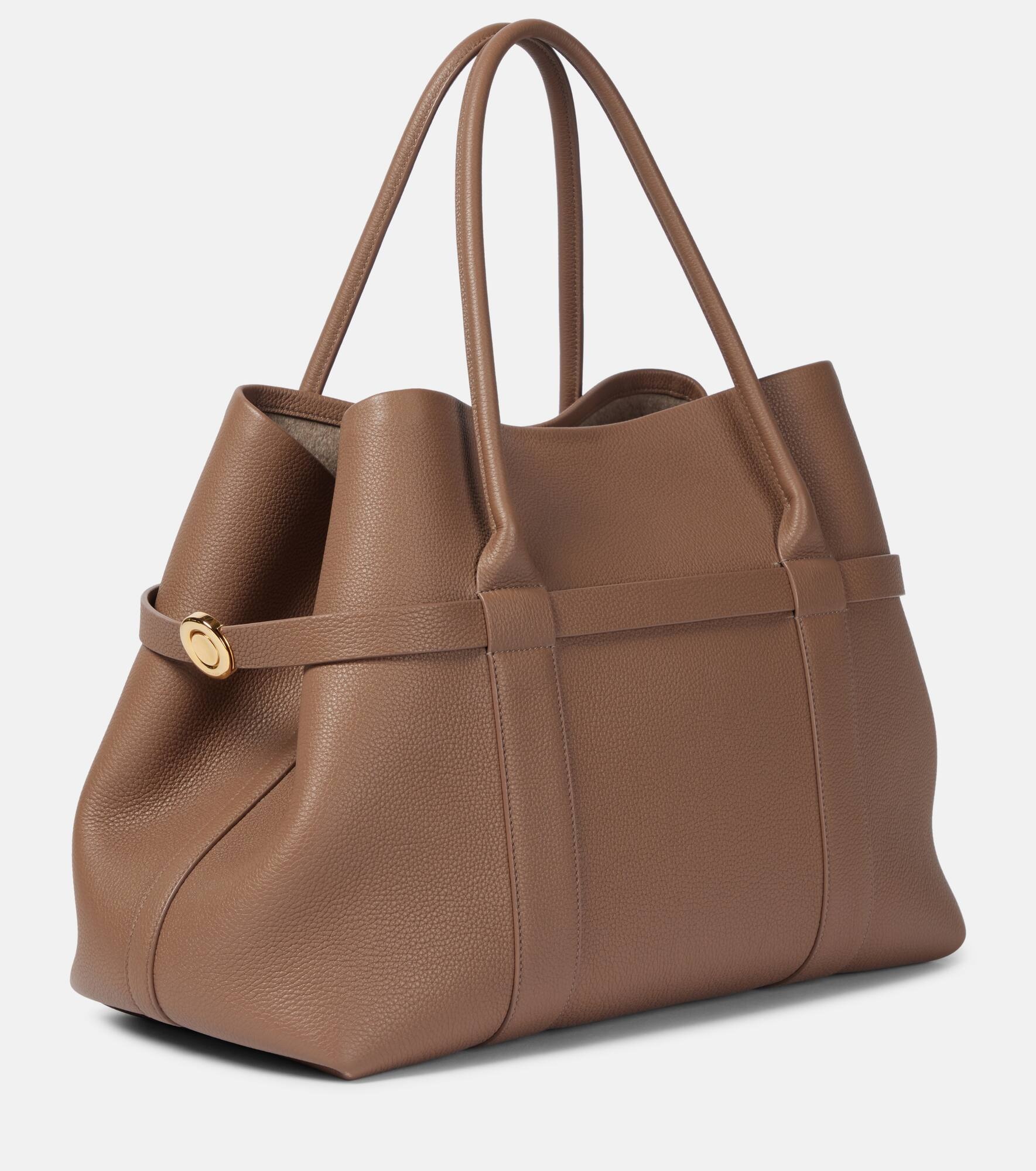 Ghiera Large leather shopper - 4