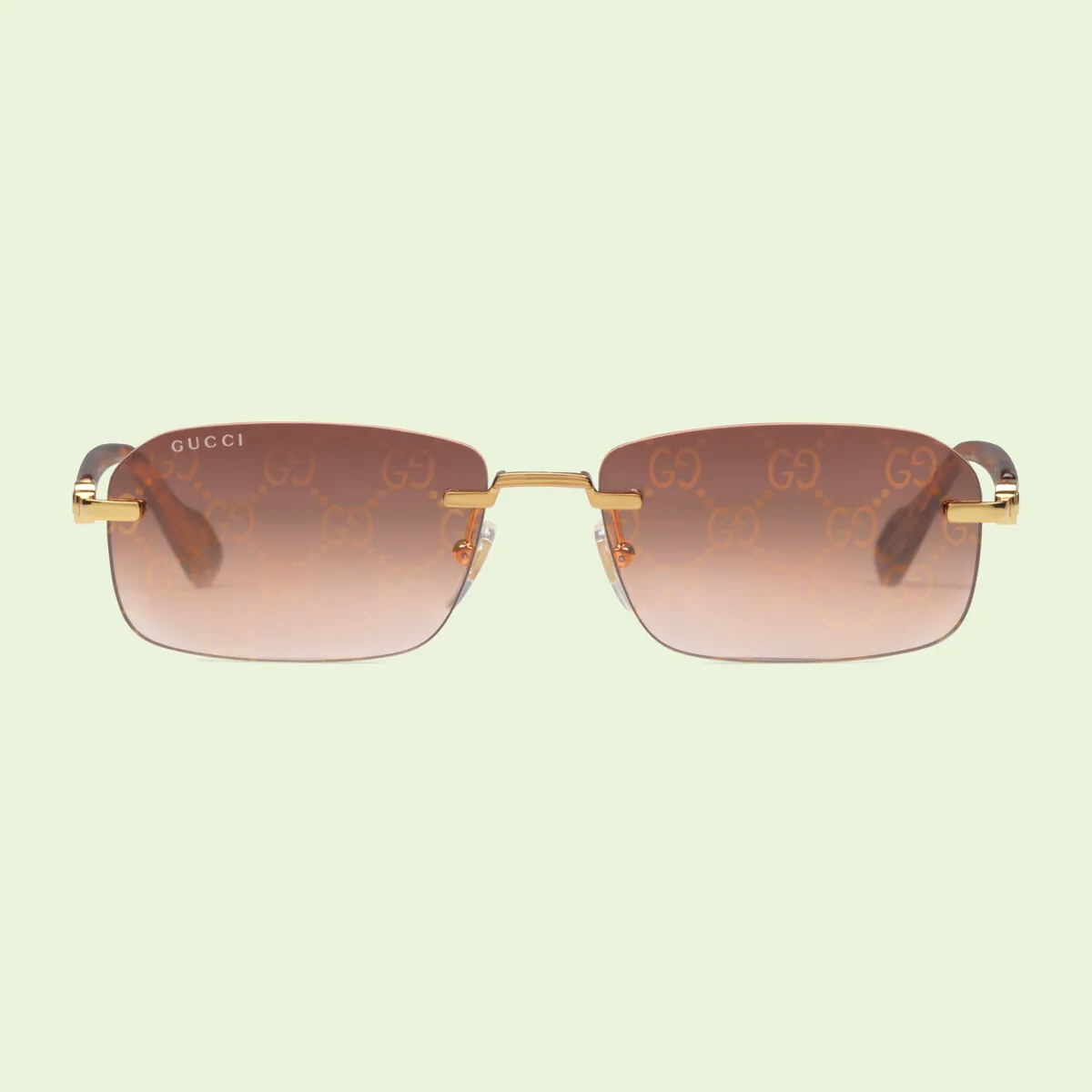 Rectangular frame sunglasses - 1