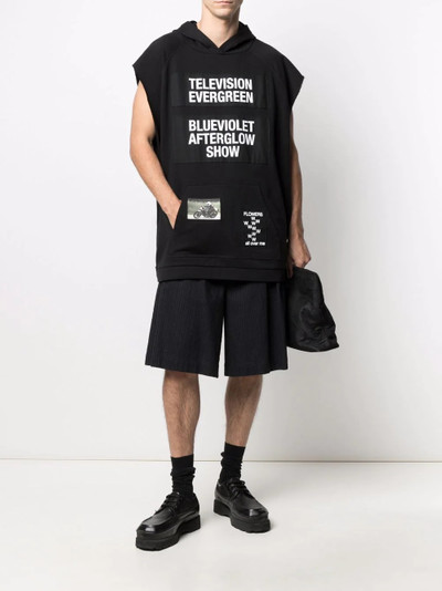 Raf Simons Television Evergreen sleeveless hoodie outlook