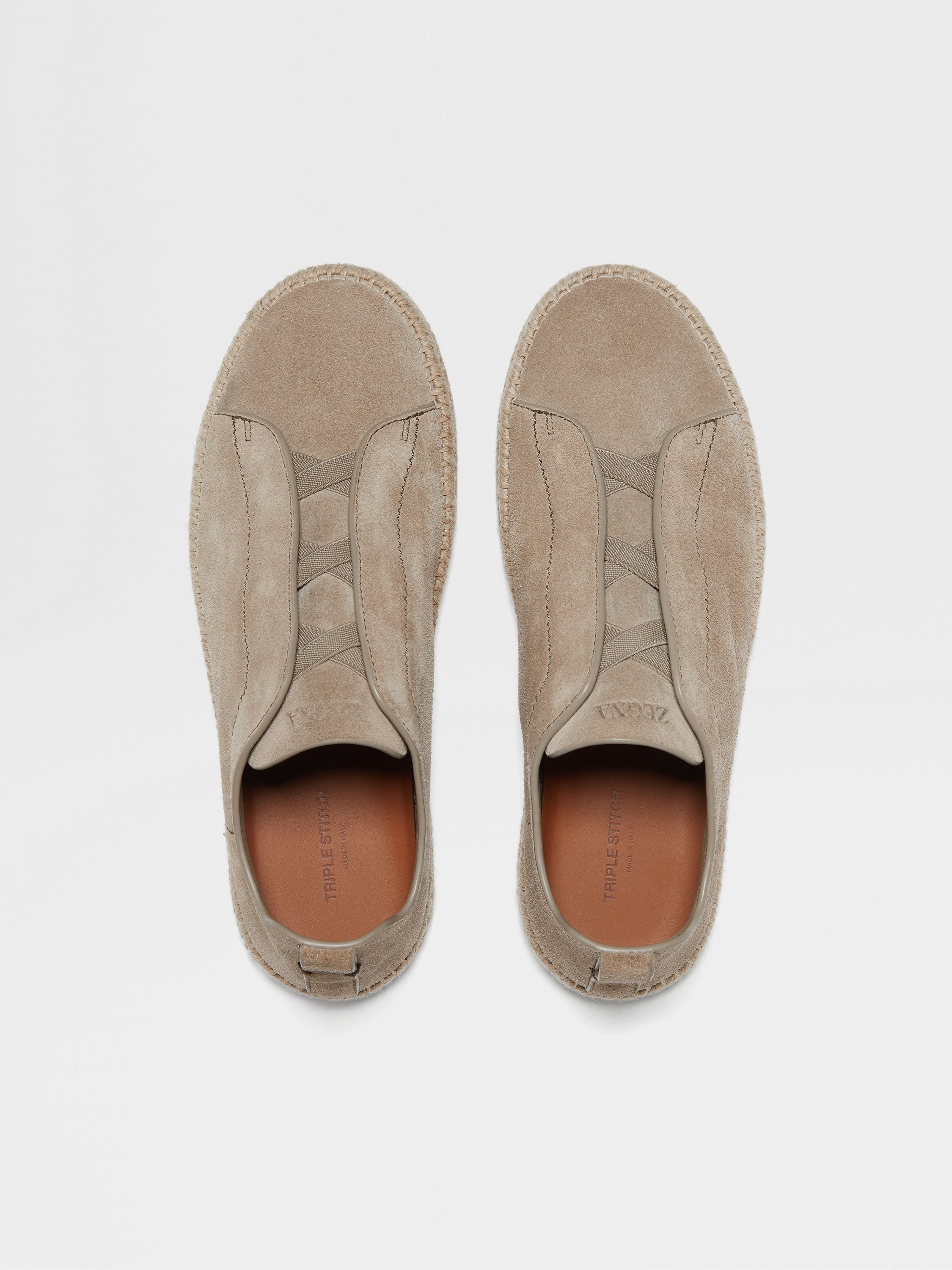 BEIGE SUEDE TRIPLE STITCH™ ESPADRILLES - 3