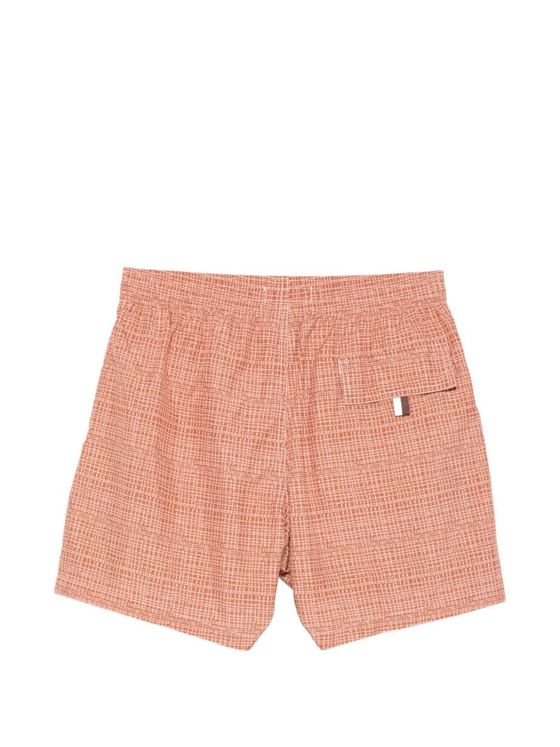 Canali textured swim shorts outlook
