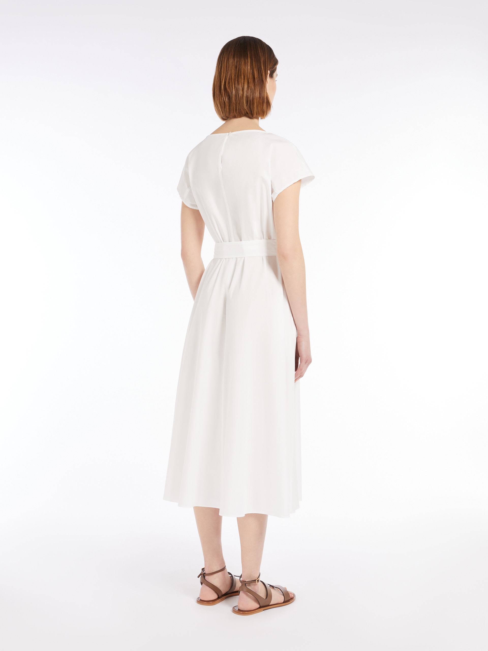 MAGMA Poplin dress with belt - 4