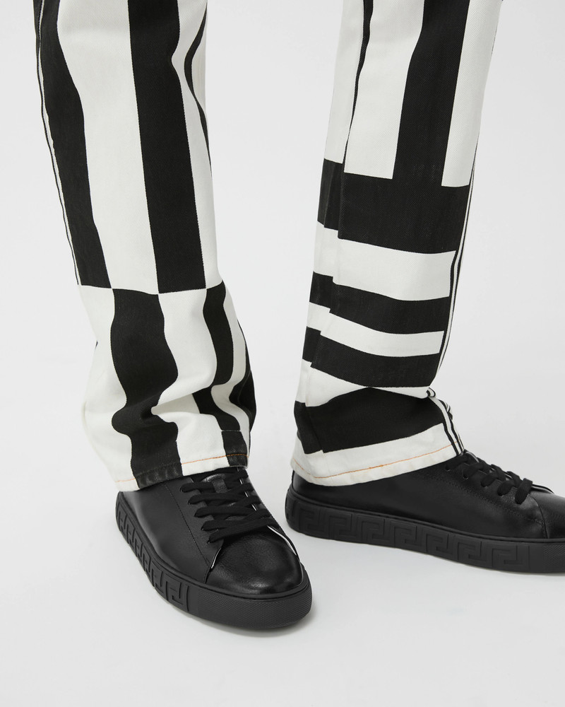 VERSACE Greca Leather Sneakers outlook