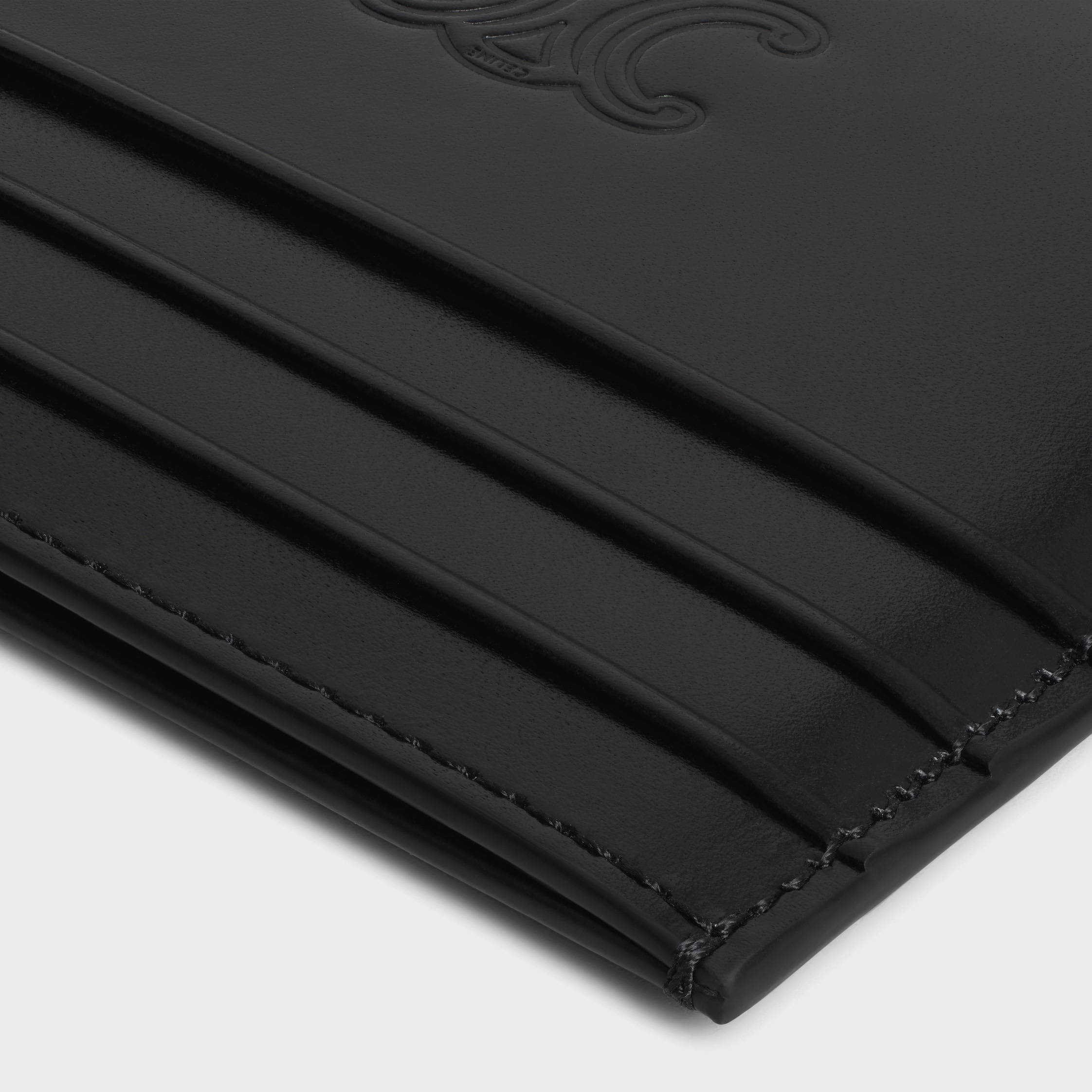 LARGE CARD HOLDER in Satinated calfskin with triomphe embossed - 4