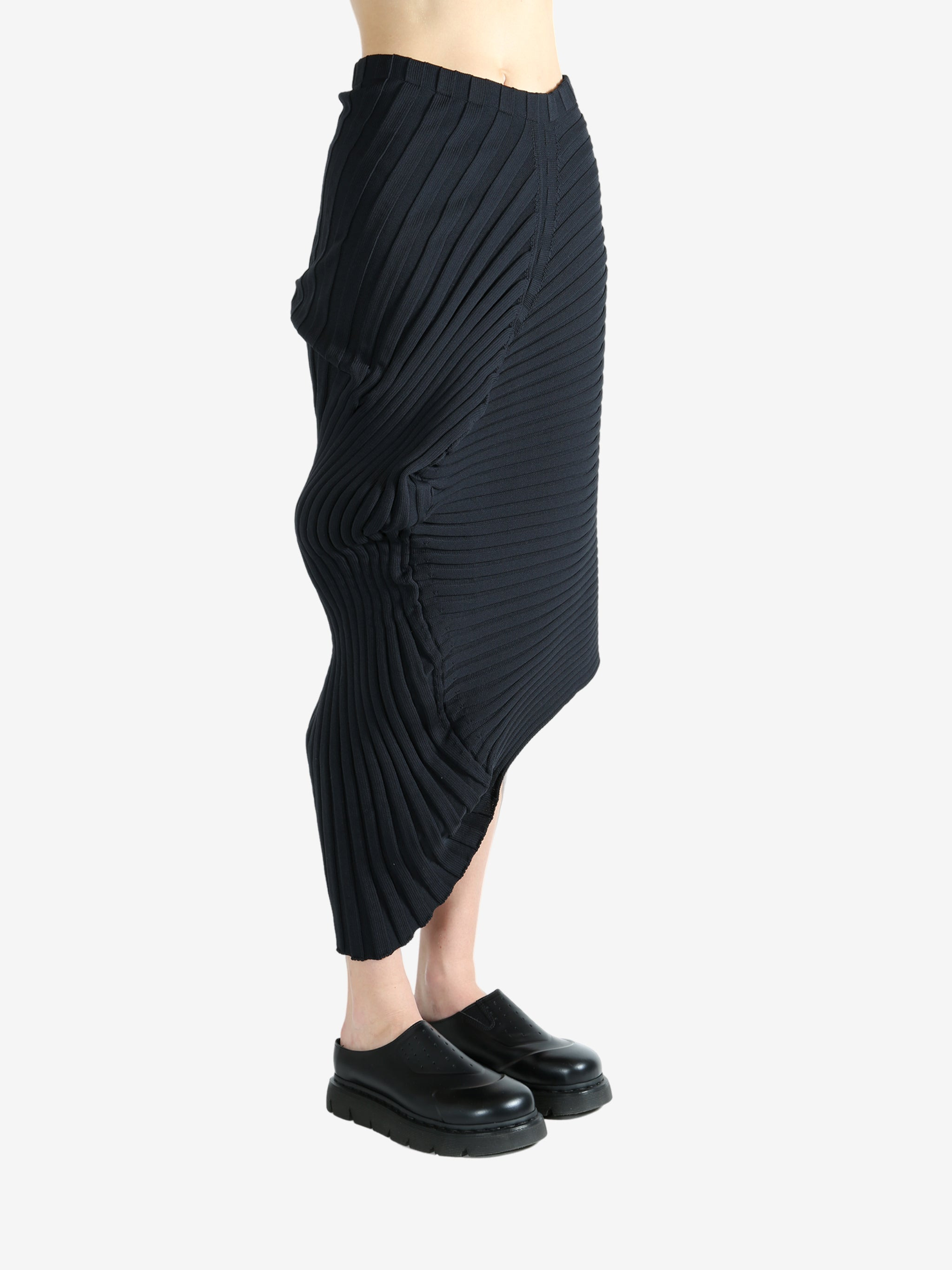 ISSEY MIYAKE - Women Knit As It Is Skirt - 2