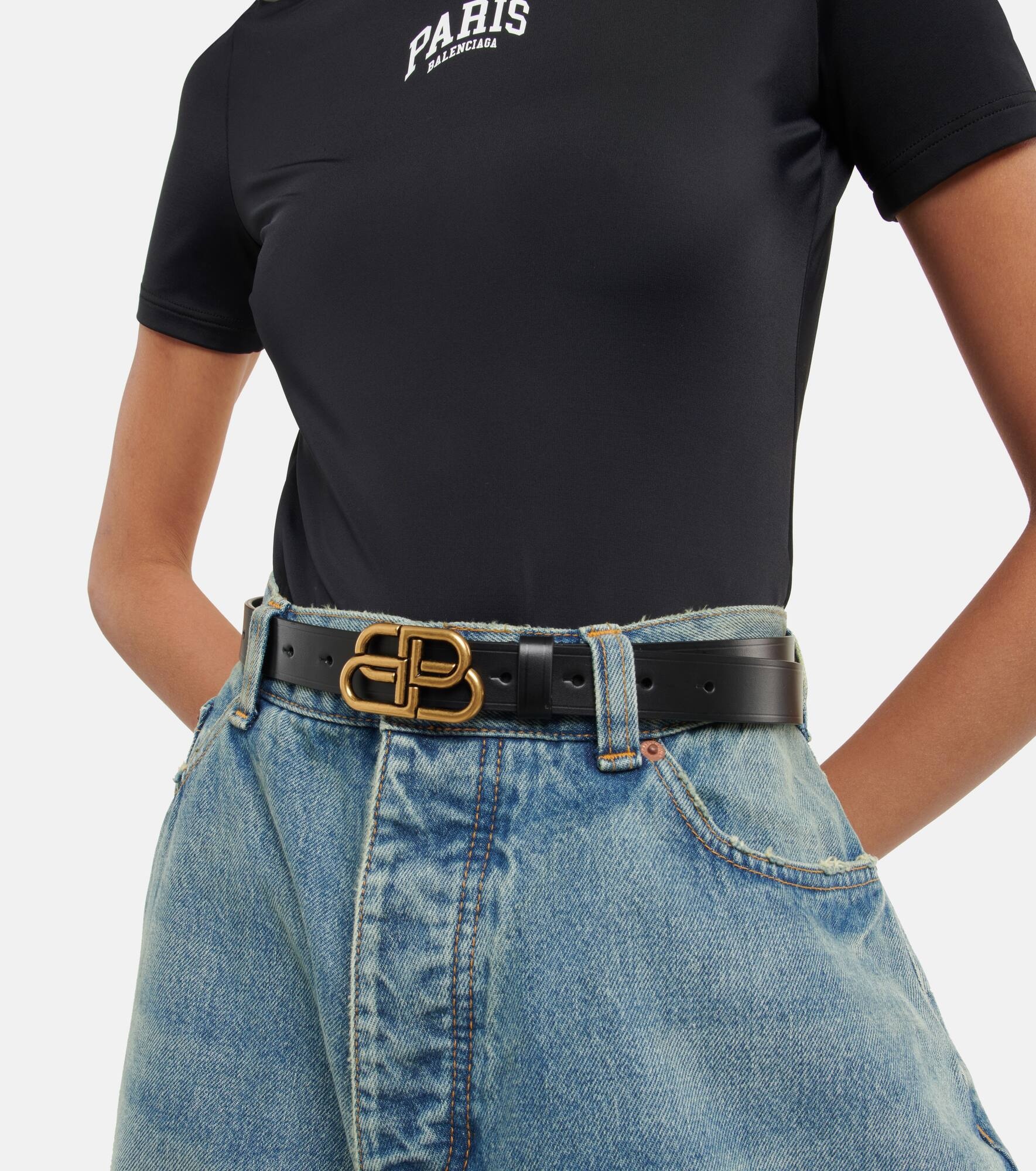 Slim leather belt - 2