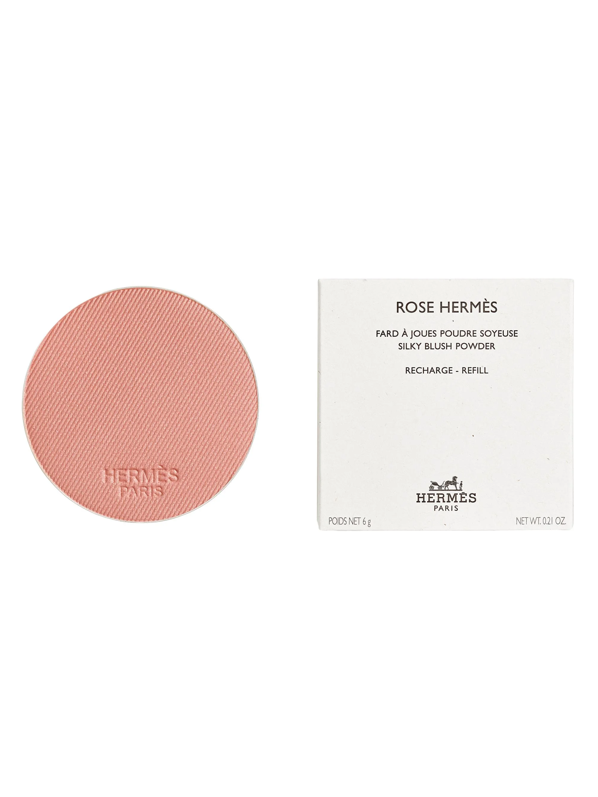 Women's Rose Hermès Silky Blush Powder Refill - 47 Rose Ambre - 1