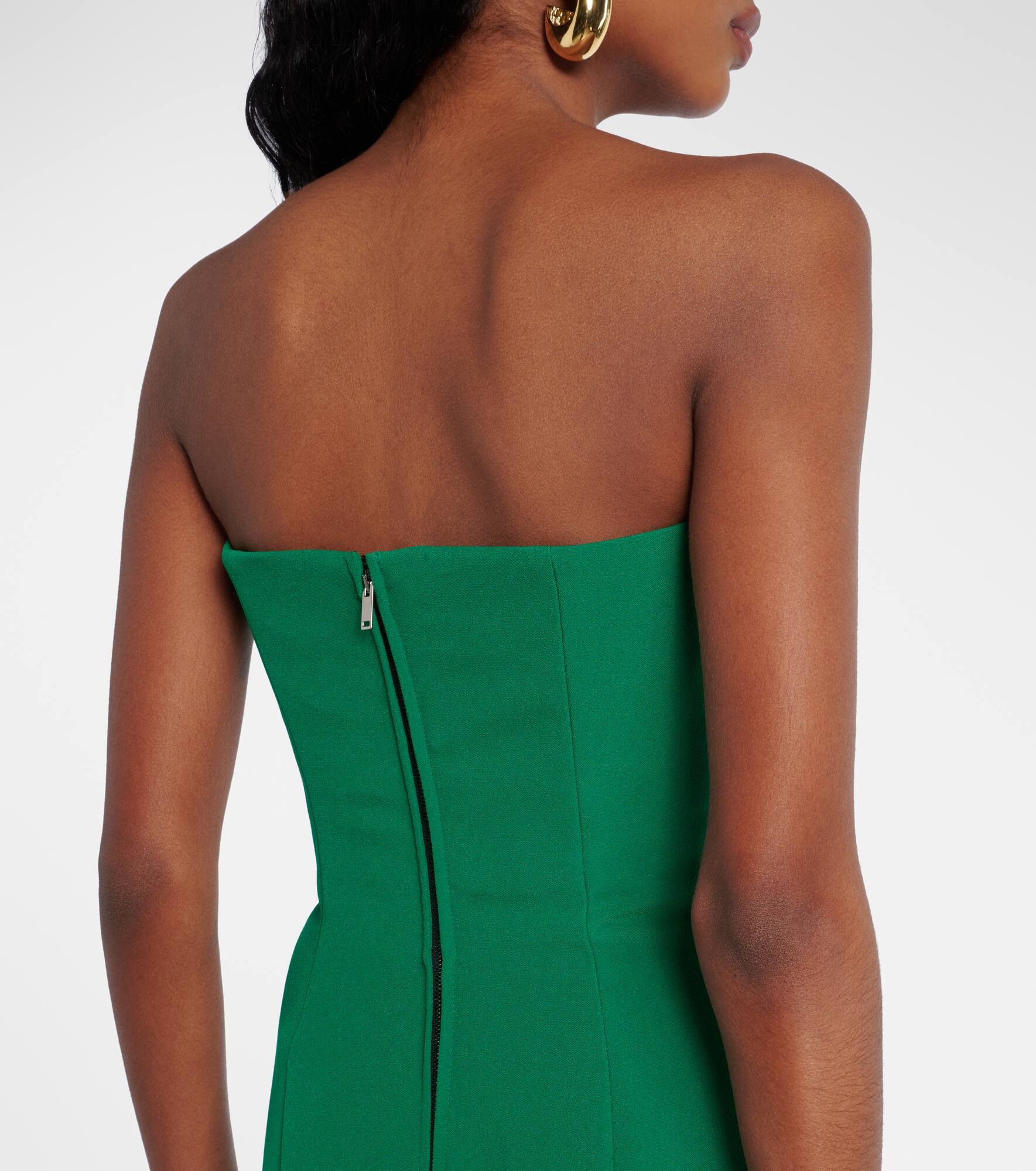 Angelina strapless crêpe gown - 6