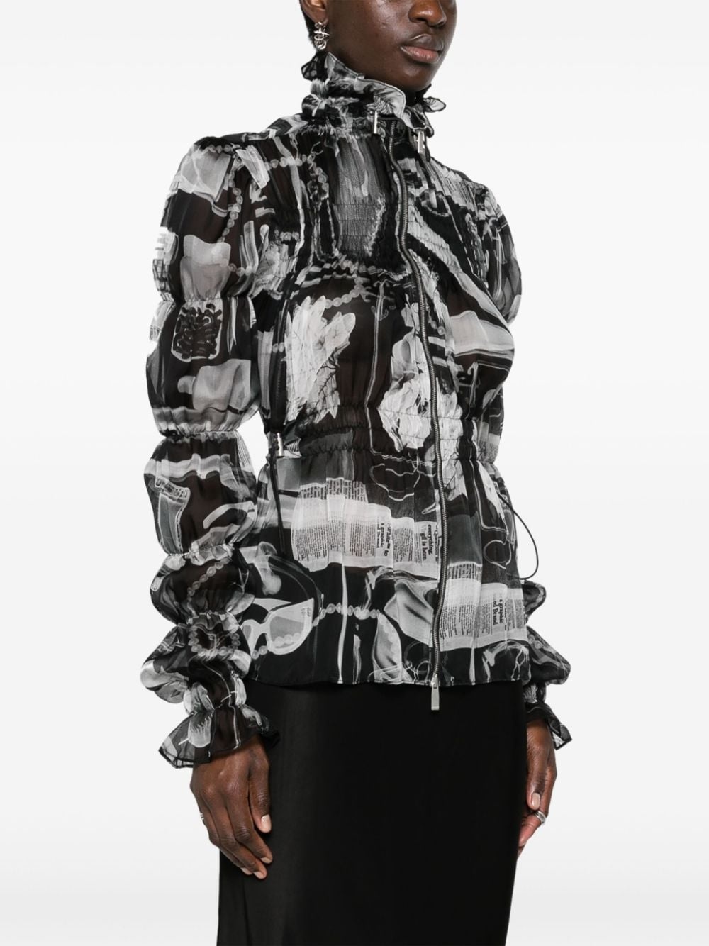 Xray silk blouse - 3