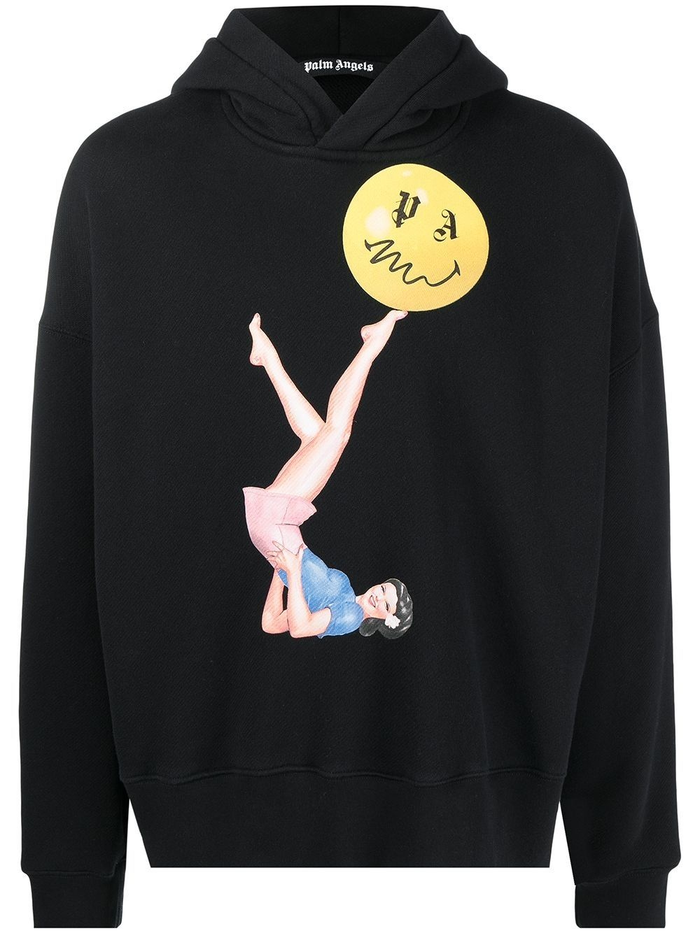 Juggler Pin-Up print hoodie - 1