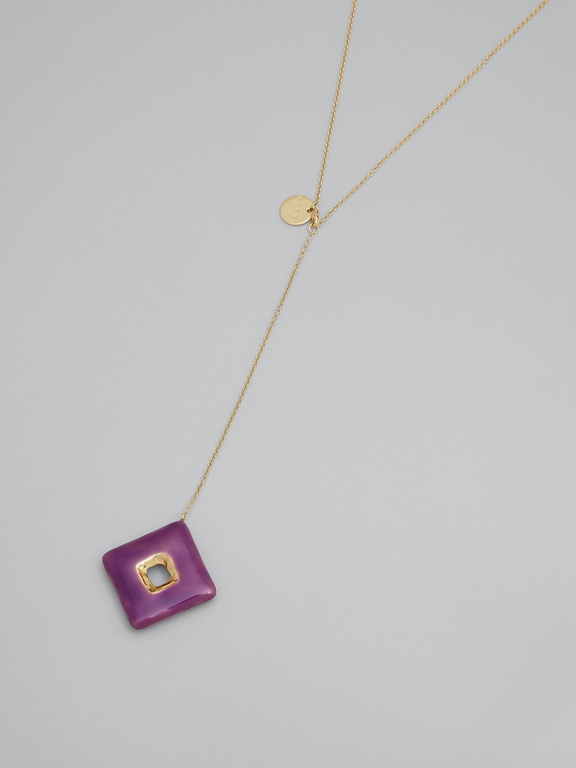 TRAPEZE PURPLE NECKLACE - 3