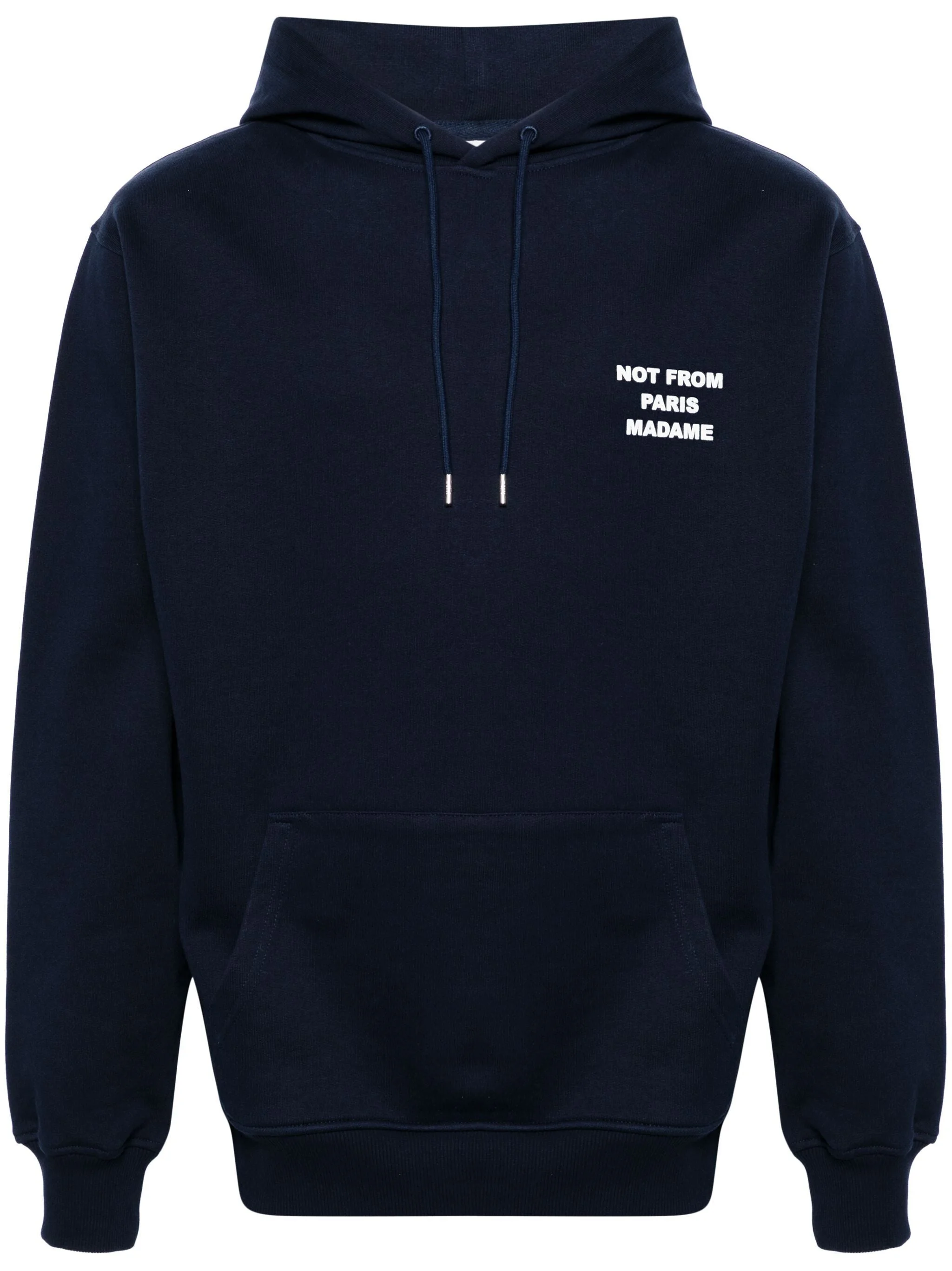 Slogan-print Cotton Hoodie - 1