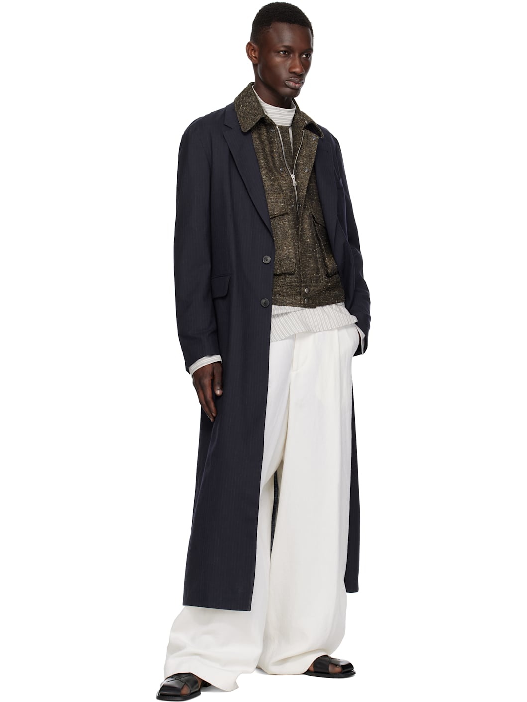 Off-White Pleated Trousers - 4