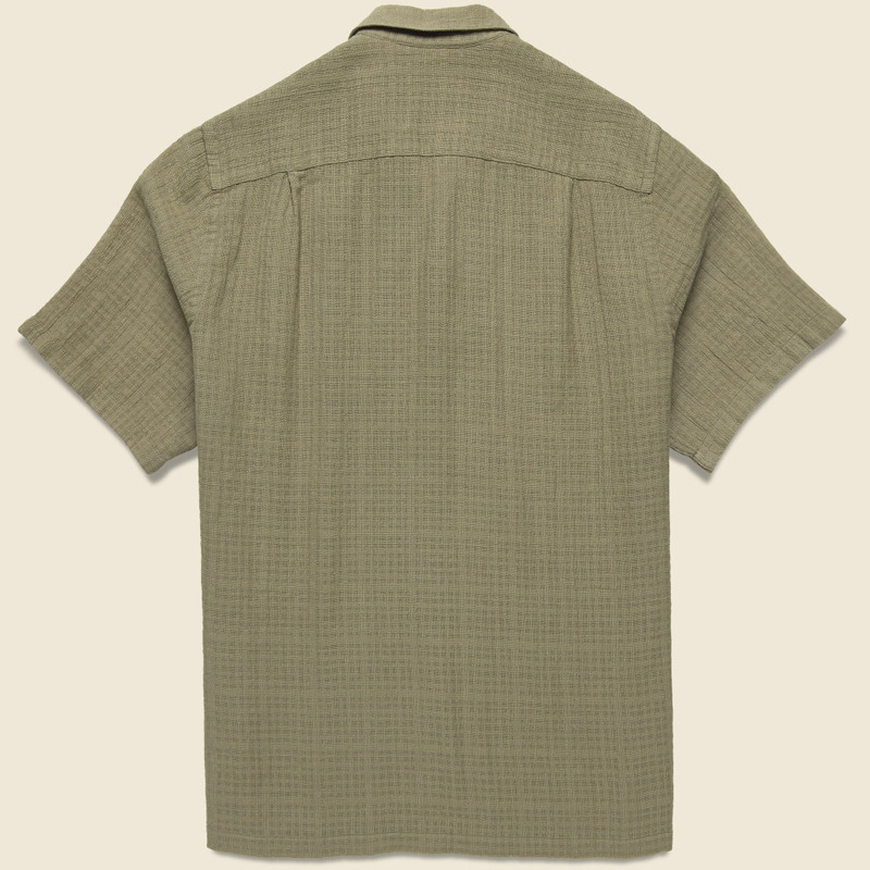 Portuguese Flannel Grain Camp Shirt - Khaki outlook