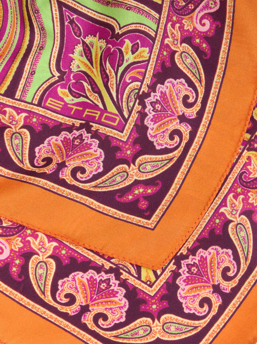 PAISLEY SILK POCKET SQUARE - 2