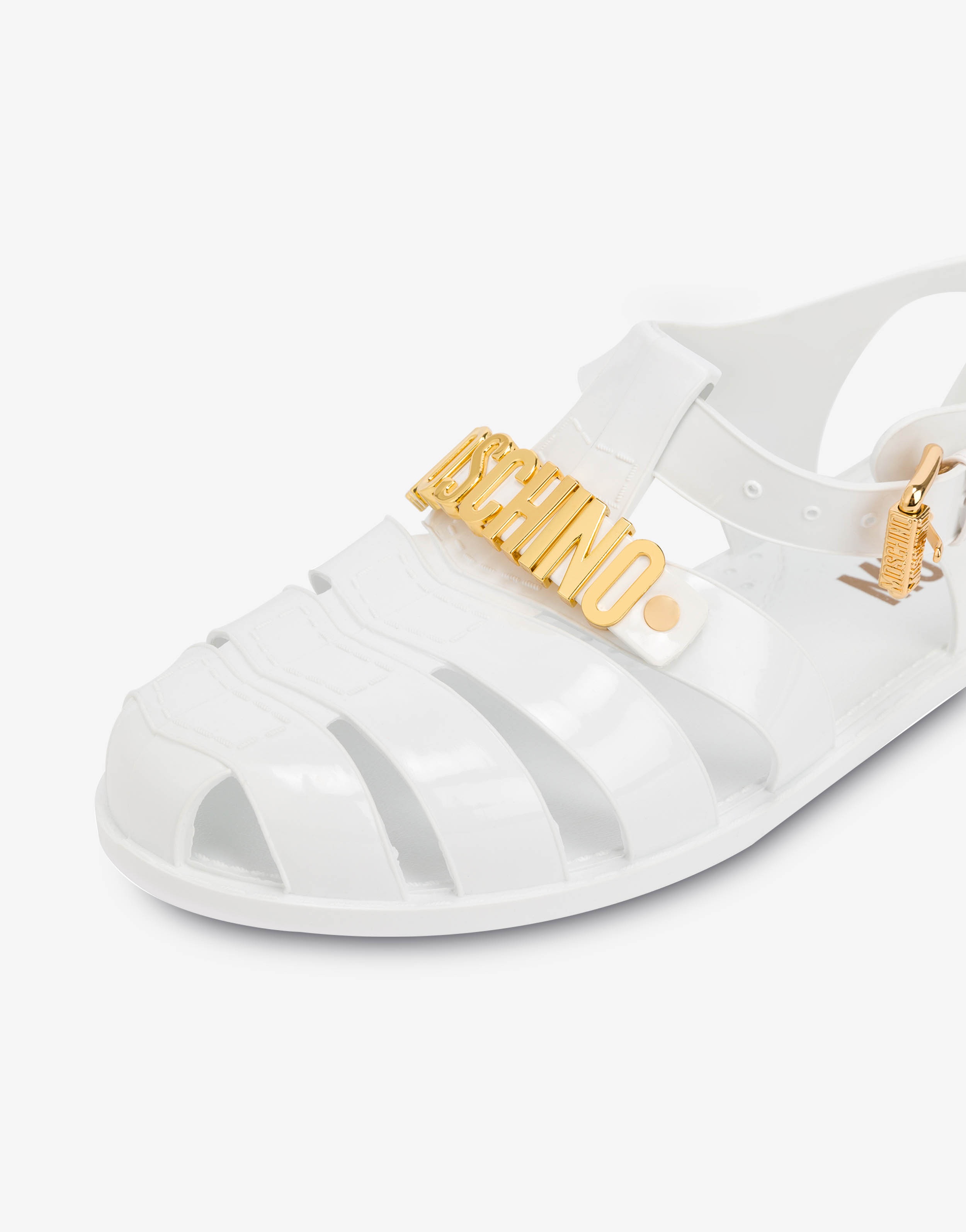 JELLY SANDALS WITH LETTERING LOGO - 3