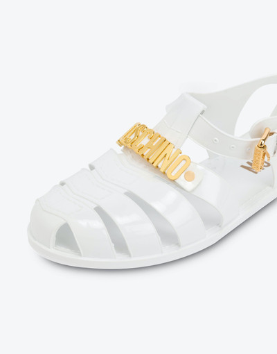 Moschino JELLY SANDALS WITH LETTERING LOGO outlook