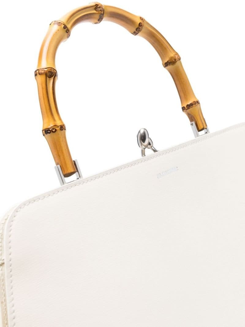 bamboo-handle tote bag - 4