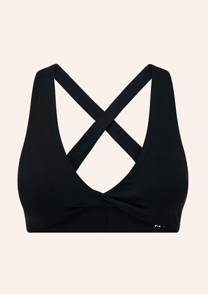 SWIFT SPORTS BRA IN BLACK - 1
