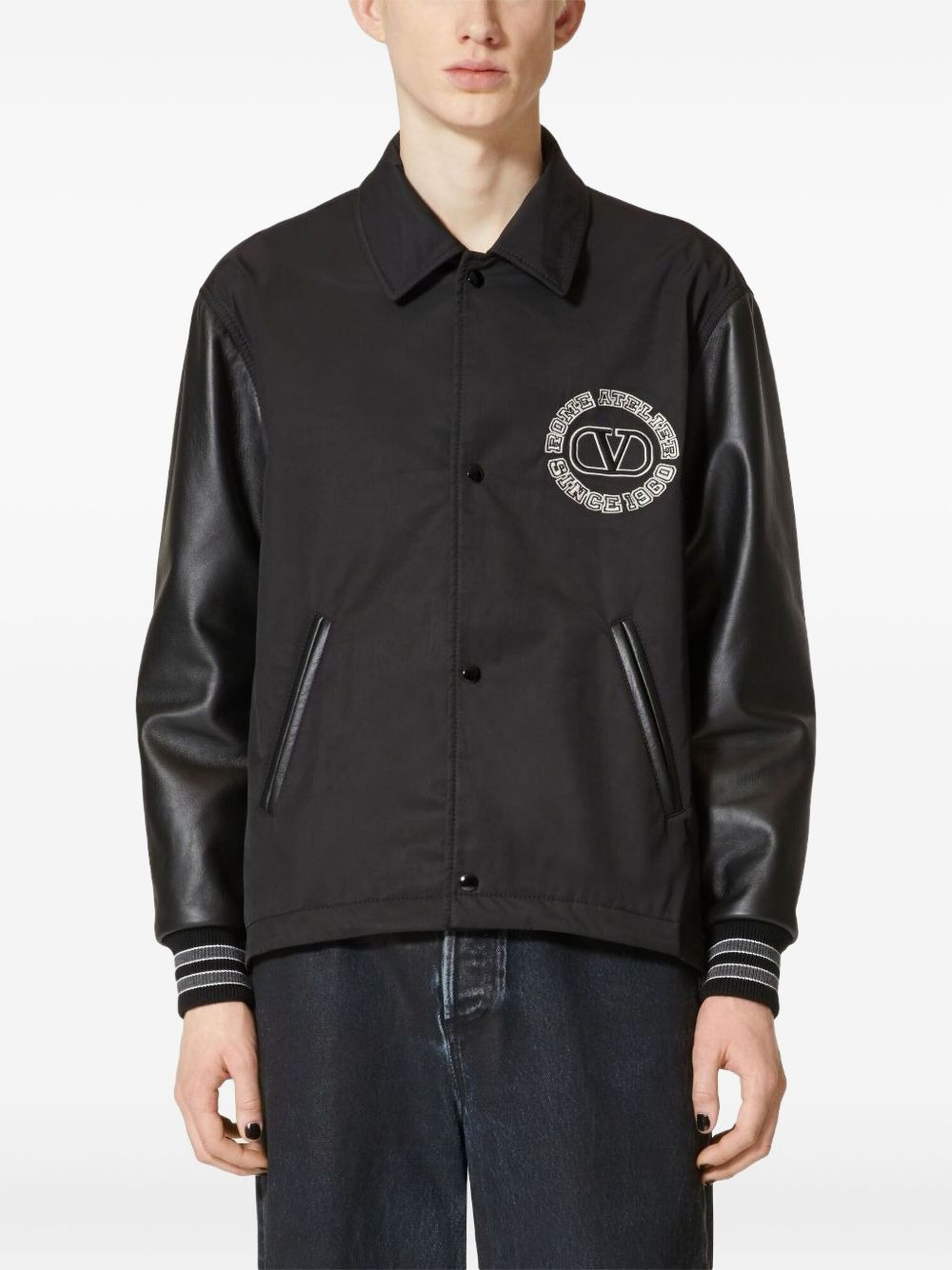 logo-patch varsity jacket - 3