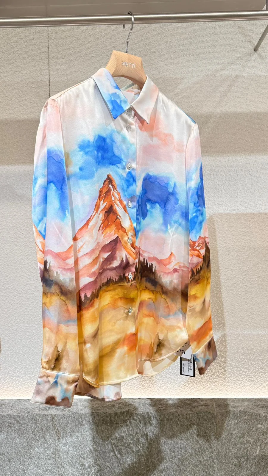 Sleep No More "blu Zermatt" Shirt In Silk - 1