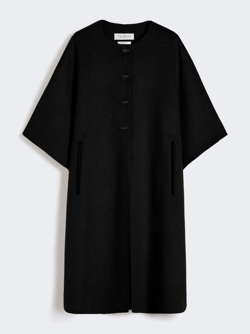 MORIANA Long cape in cashmere drap 1