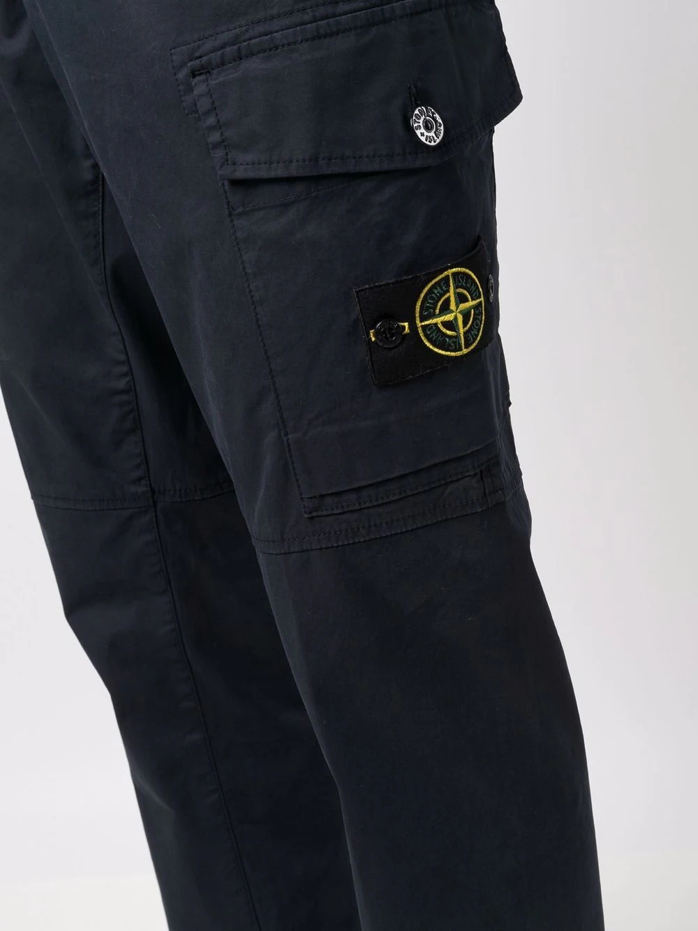 logo patch cargo trousers - 5