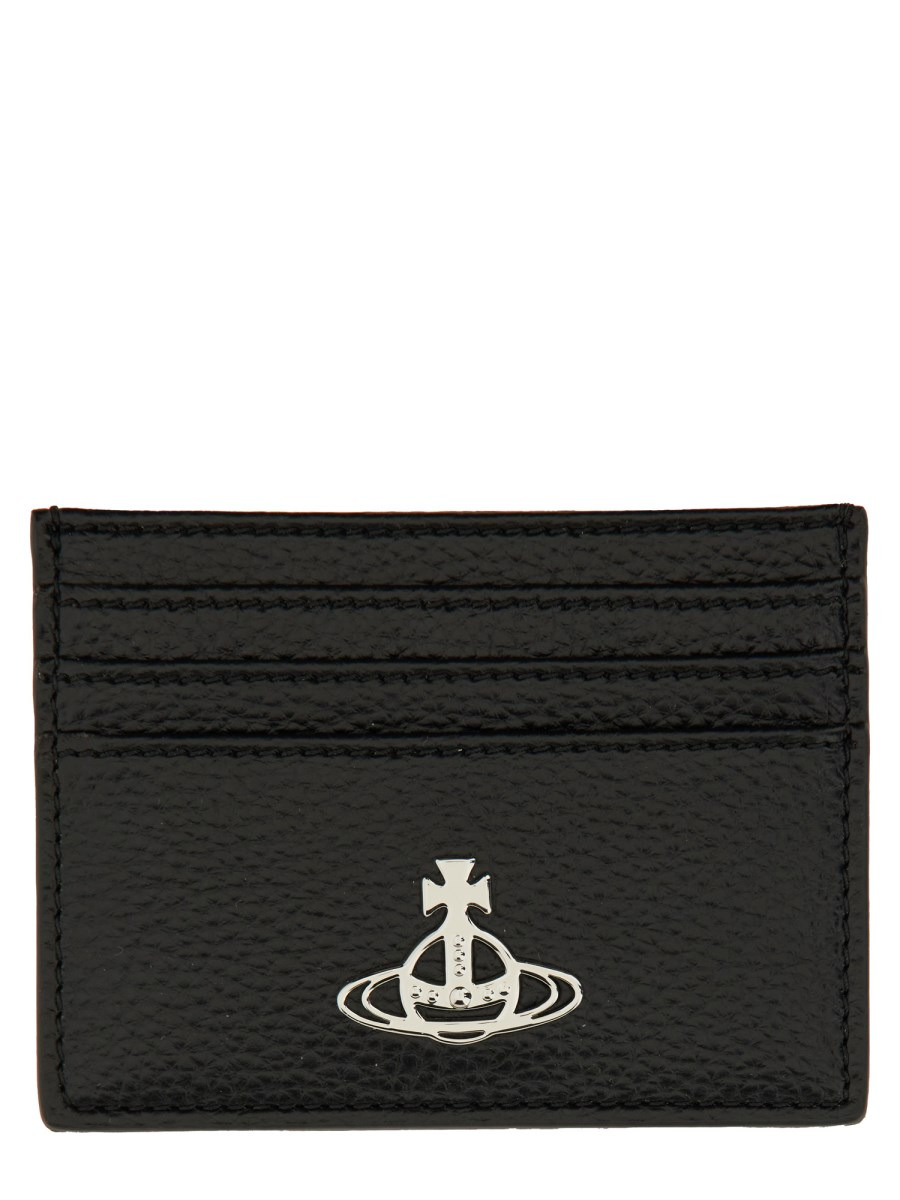 "FLAT" CARD HOLDER WITH ORB DETAIL - 1