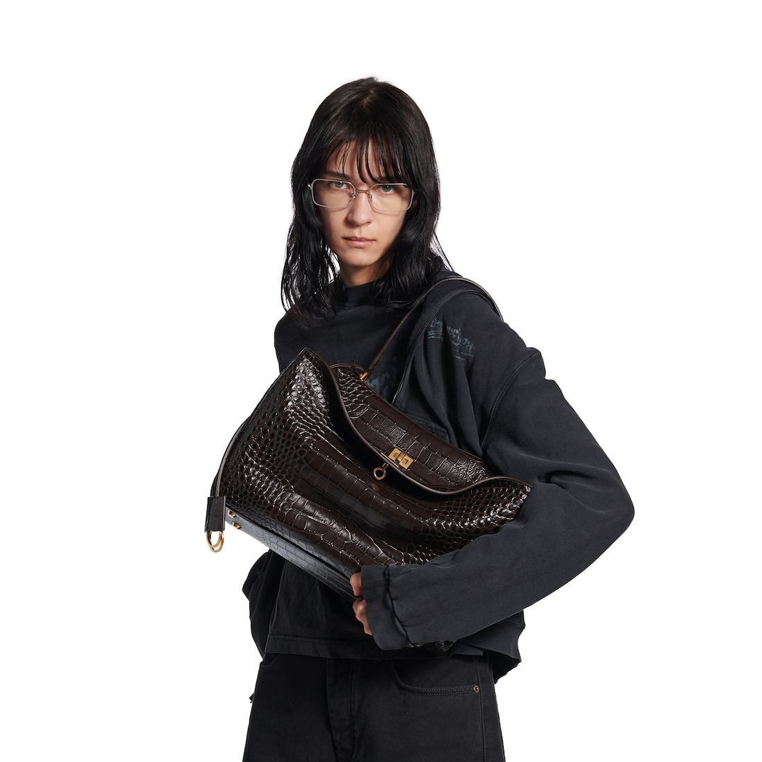 Women's Rodeo Handbag Medium in Espresso - 9