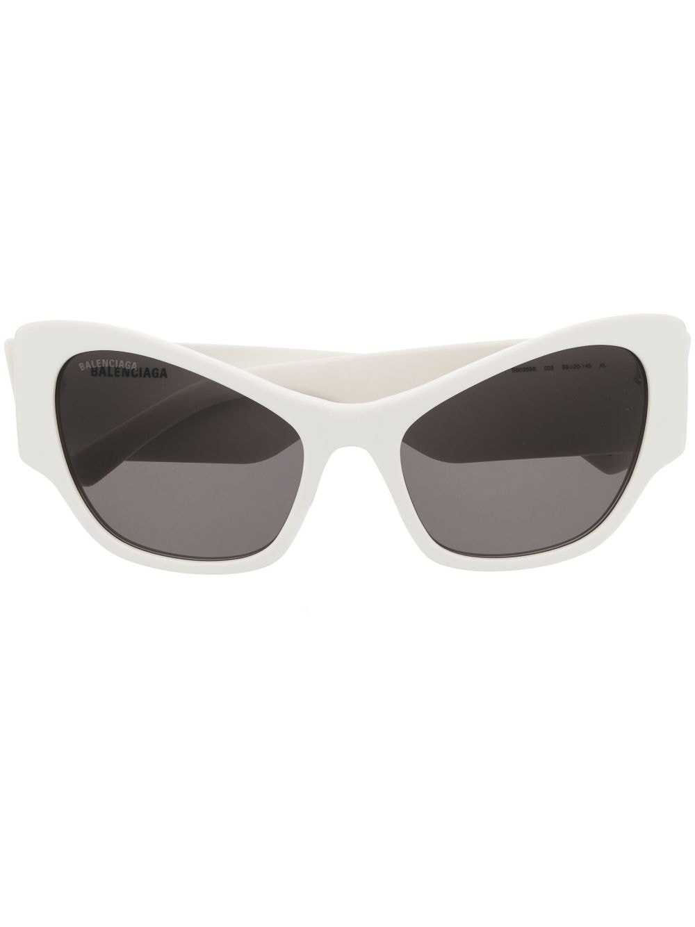 enamelled-logo cat-eye frame sunglasses - 1