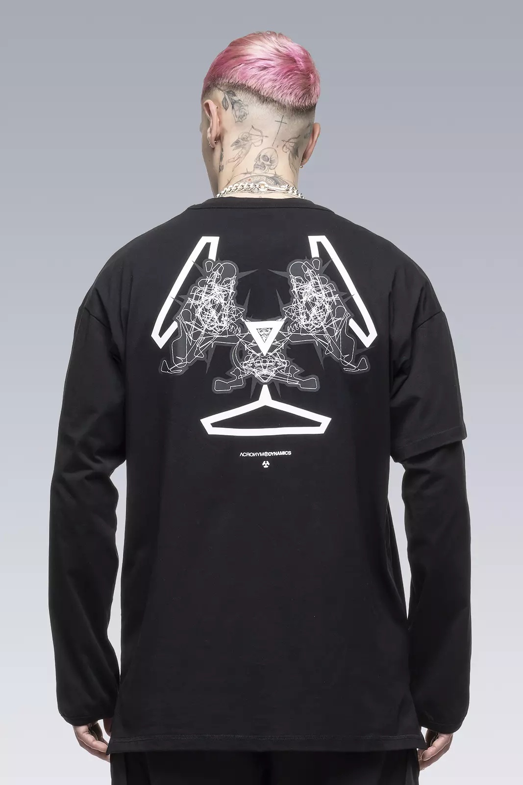 ACRONYM S29-PR-A 100% Organic Cotton Long Sleeve T-shirt Black outlook