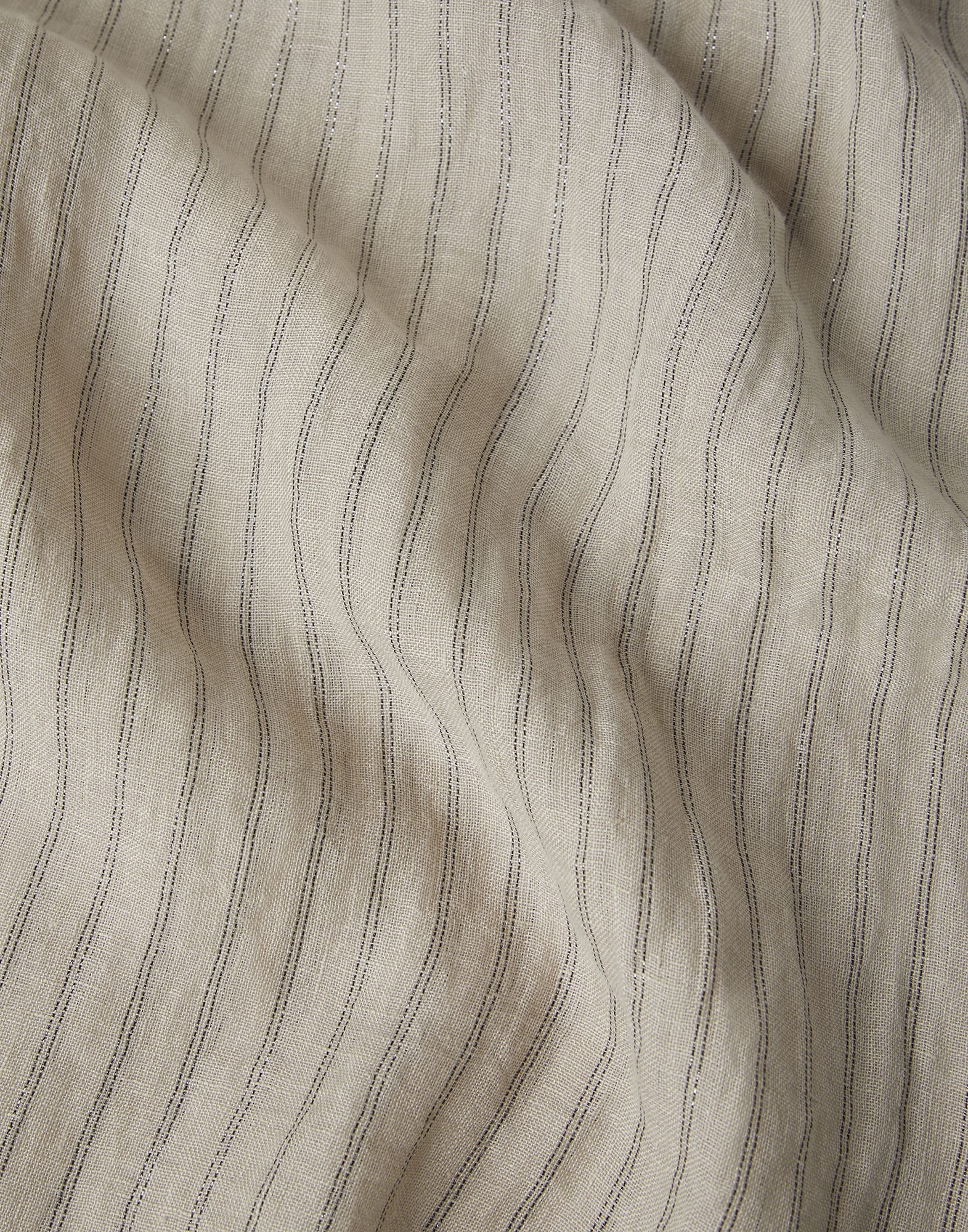 Linen sparkling stripe scarf - 3