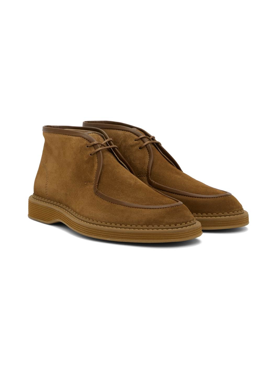 Brown Preppy Desert Boots - 4