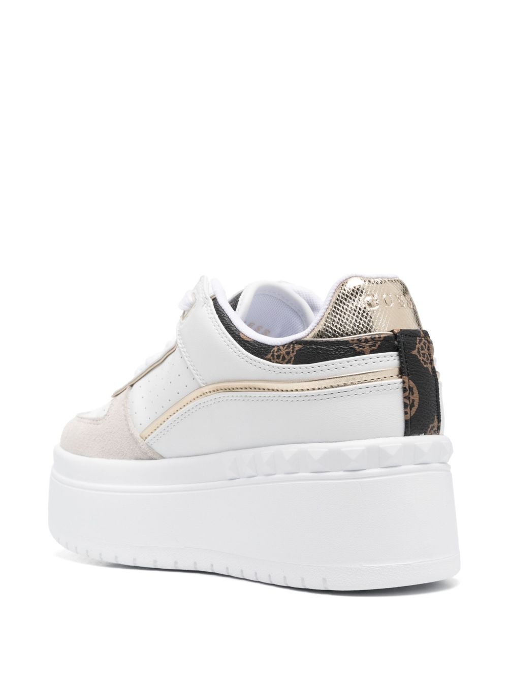 logo-debossed sneakers - 3