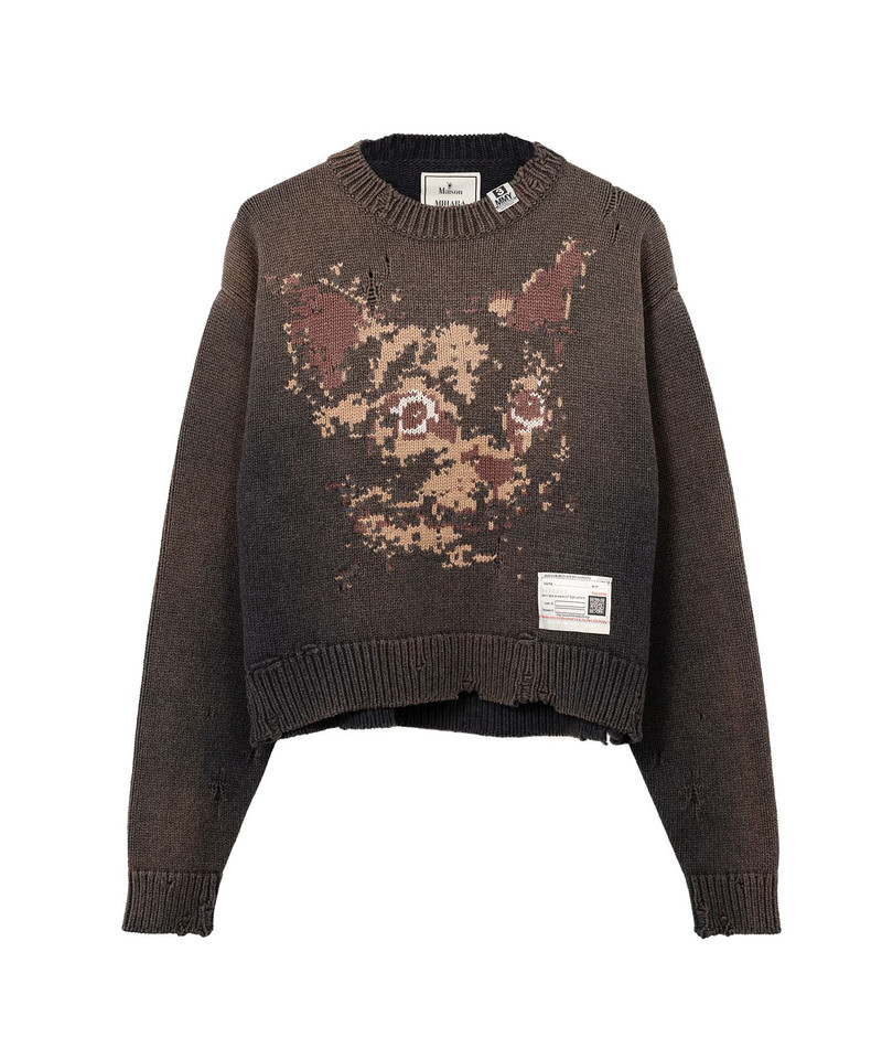 Cat Jacquard Knit Sweater 19