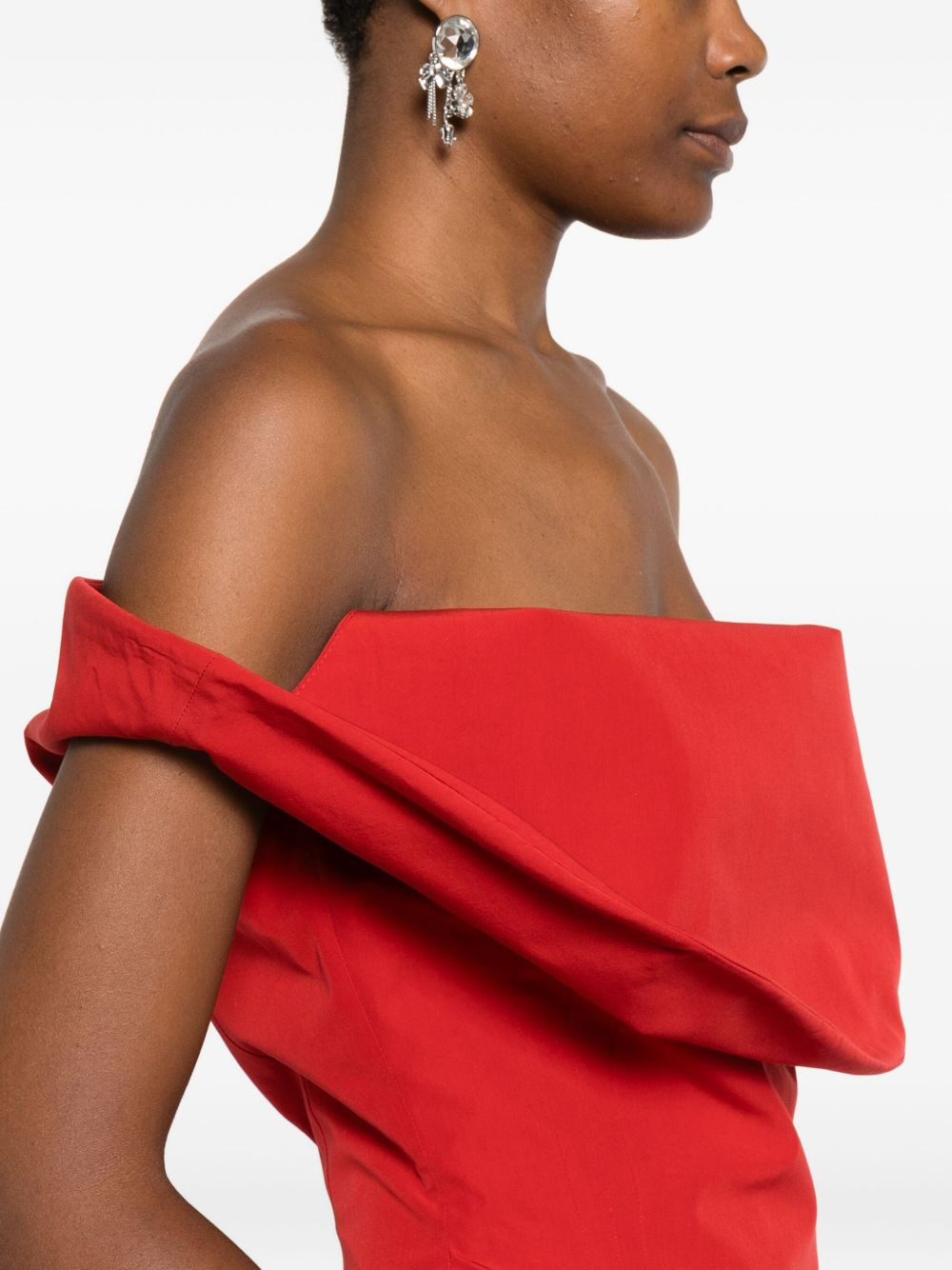 off-shoulder asymmetric top - 5