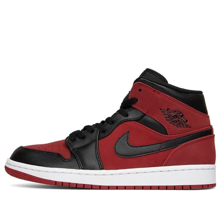 Air Jordan 1 Mid 'Reverse Banned Gym Red Black' 554724-610 - 1