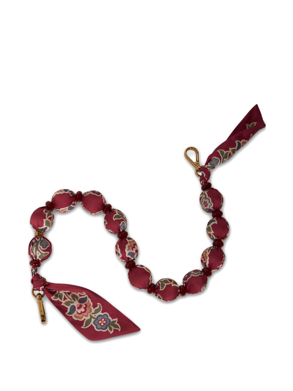 fabric-sphere beaded bag strap - 3