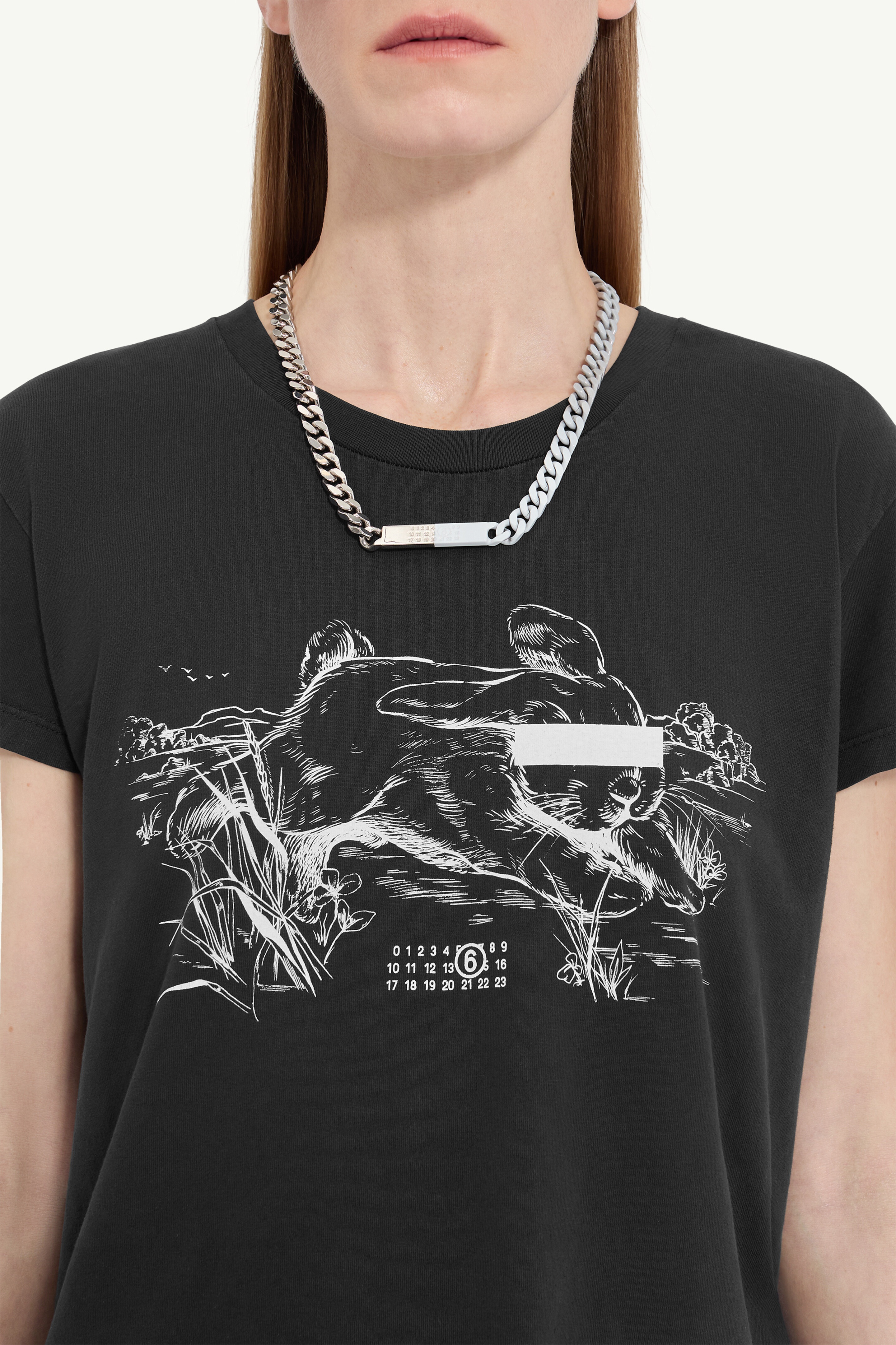 Rabbit Print T-shirt - 5