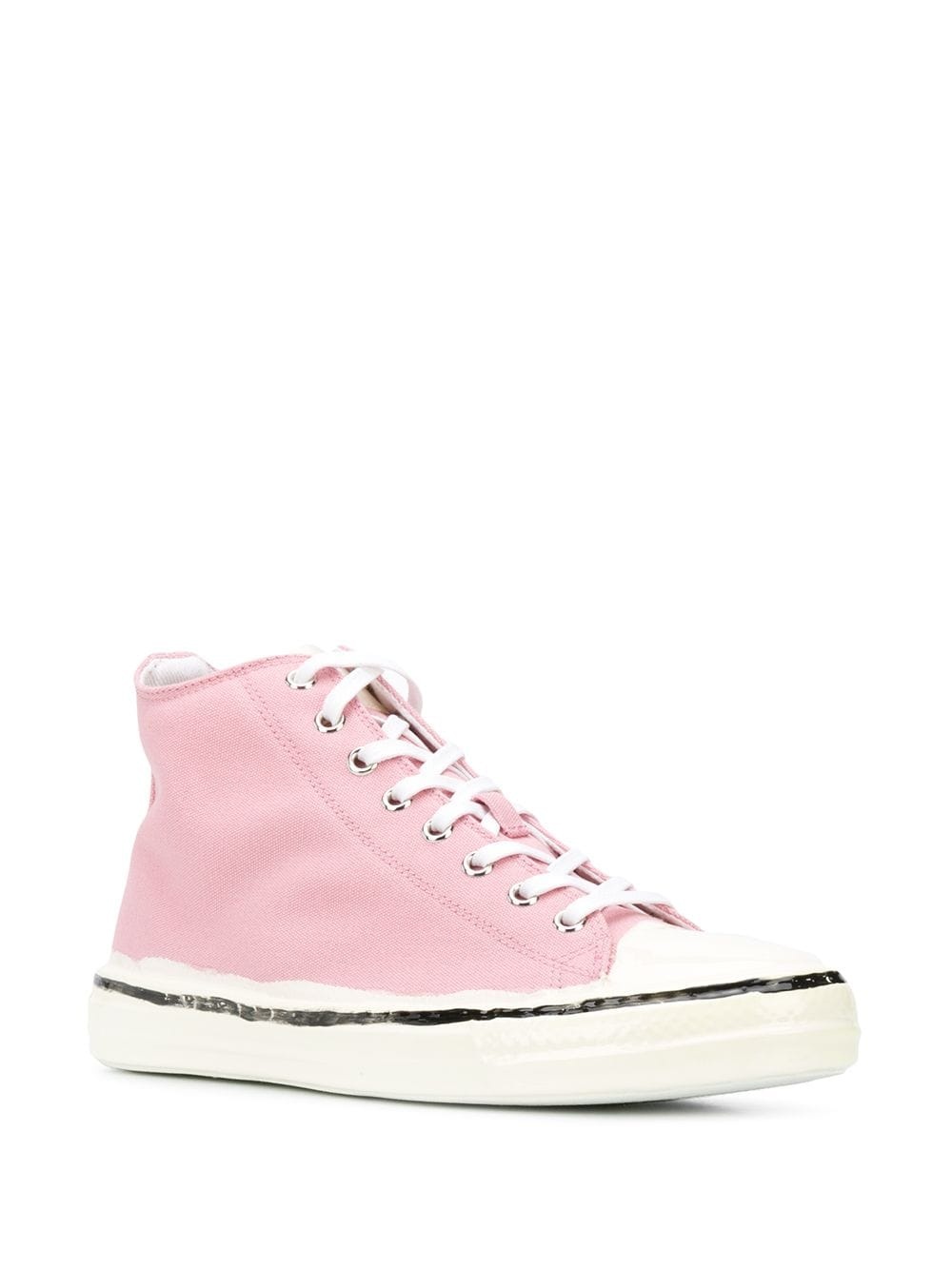 high top canvas sneakers - 2