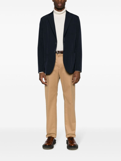 Herno notched-lapel single-breasted blazer outlook