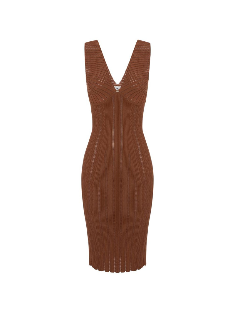 V-neck midi dress 1