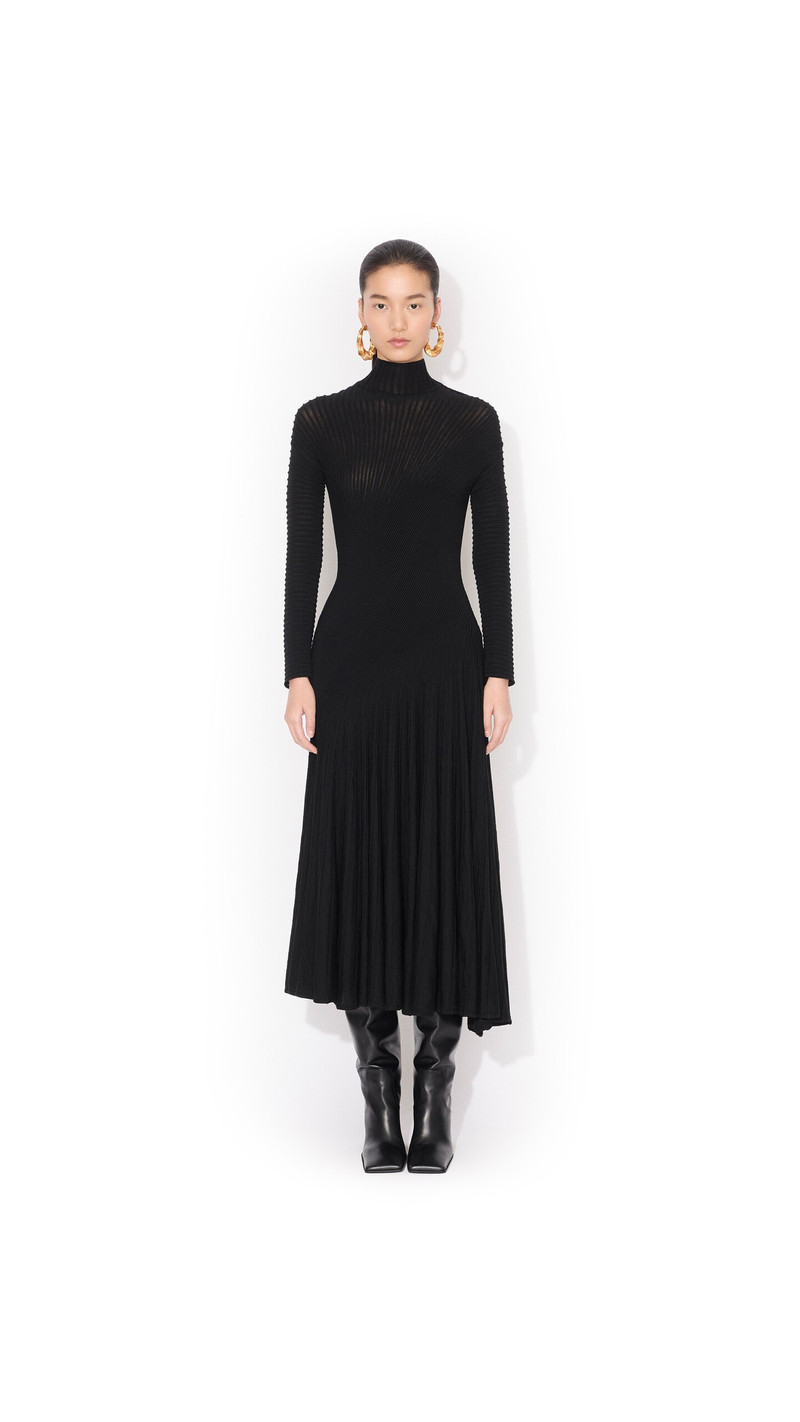 TWISTED FINE WOOL DRESS 2