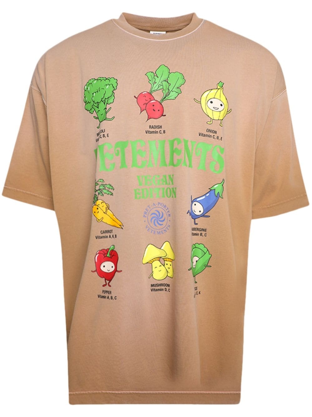 Vegan logo-print cotton T-shirt - 2