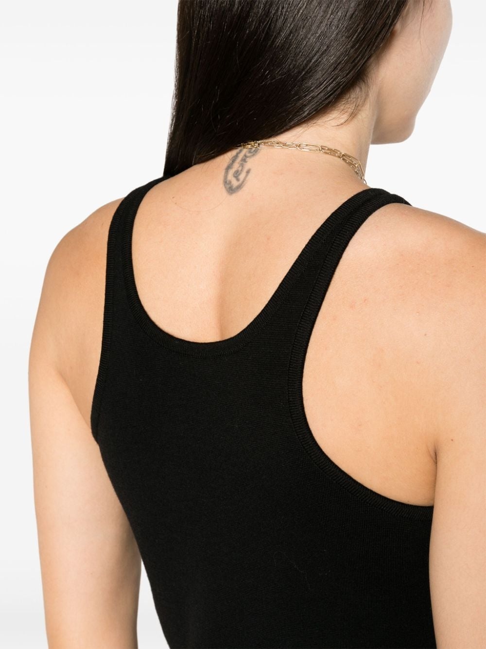 sleeveless knitted top - 5