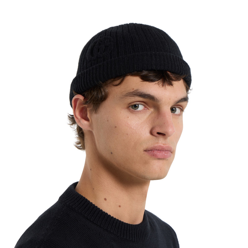 Rib knit wool hat 3