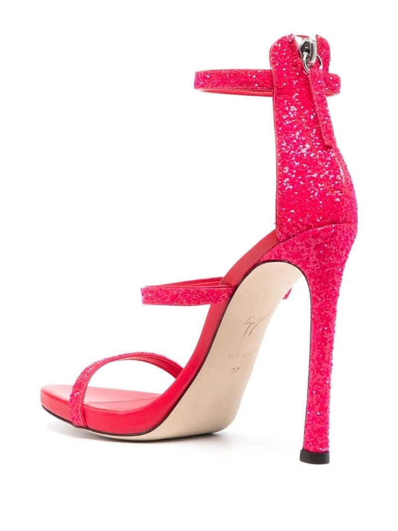 Harmony glitter-detail heeled sandals - 3