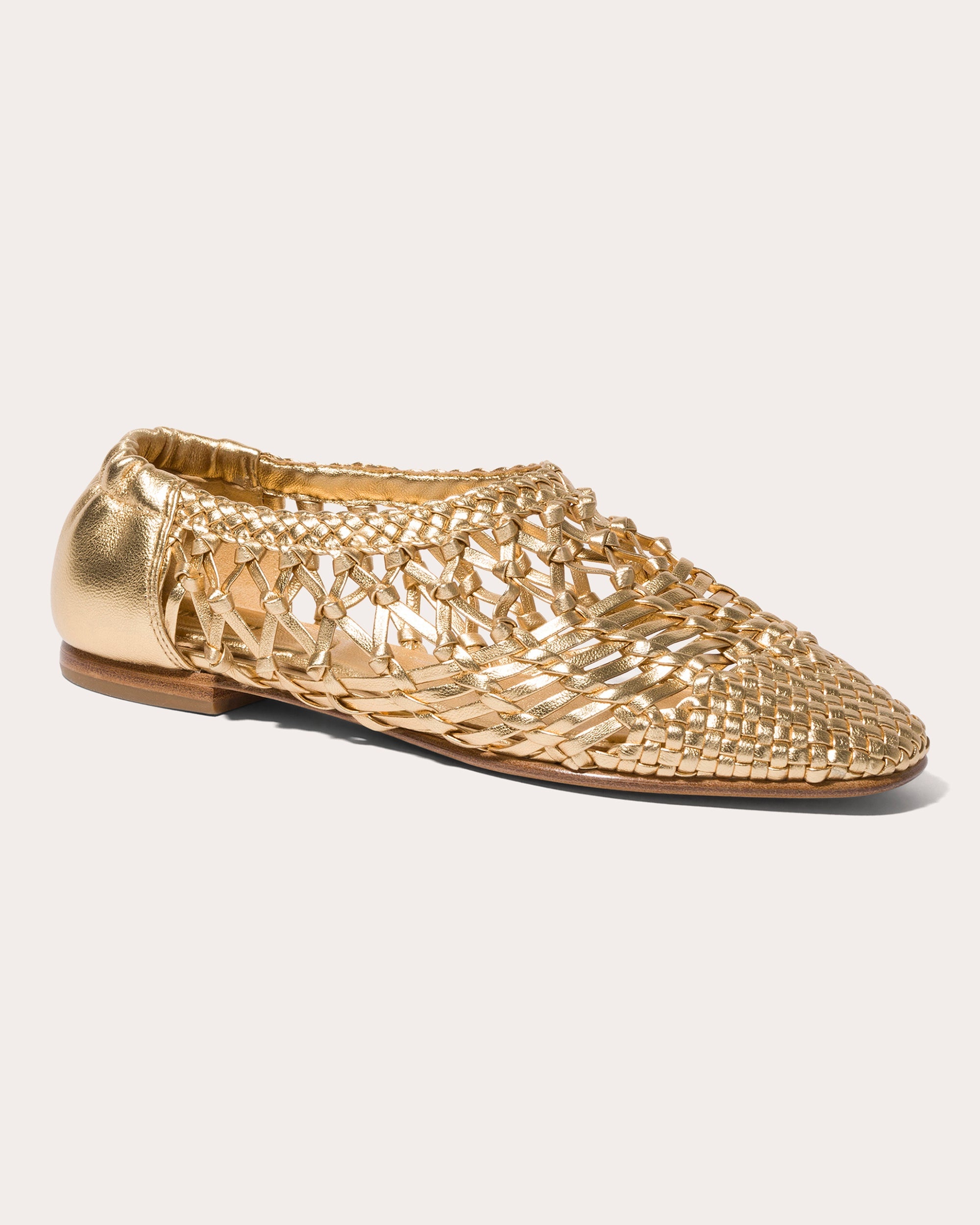 Eden Woven Metallic Leather Ballet Flat - 2