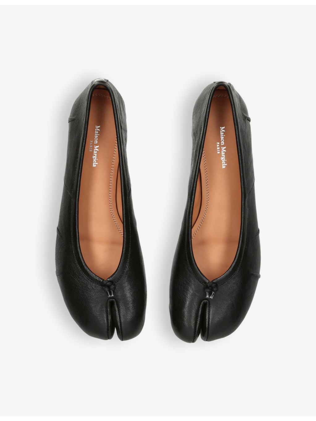 Tabi split-toe leather ballet flats - 2
