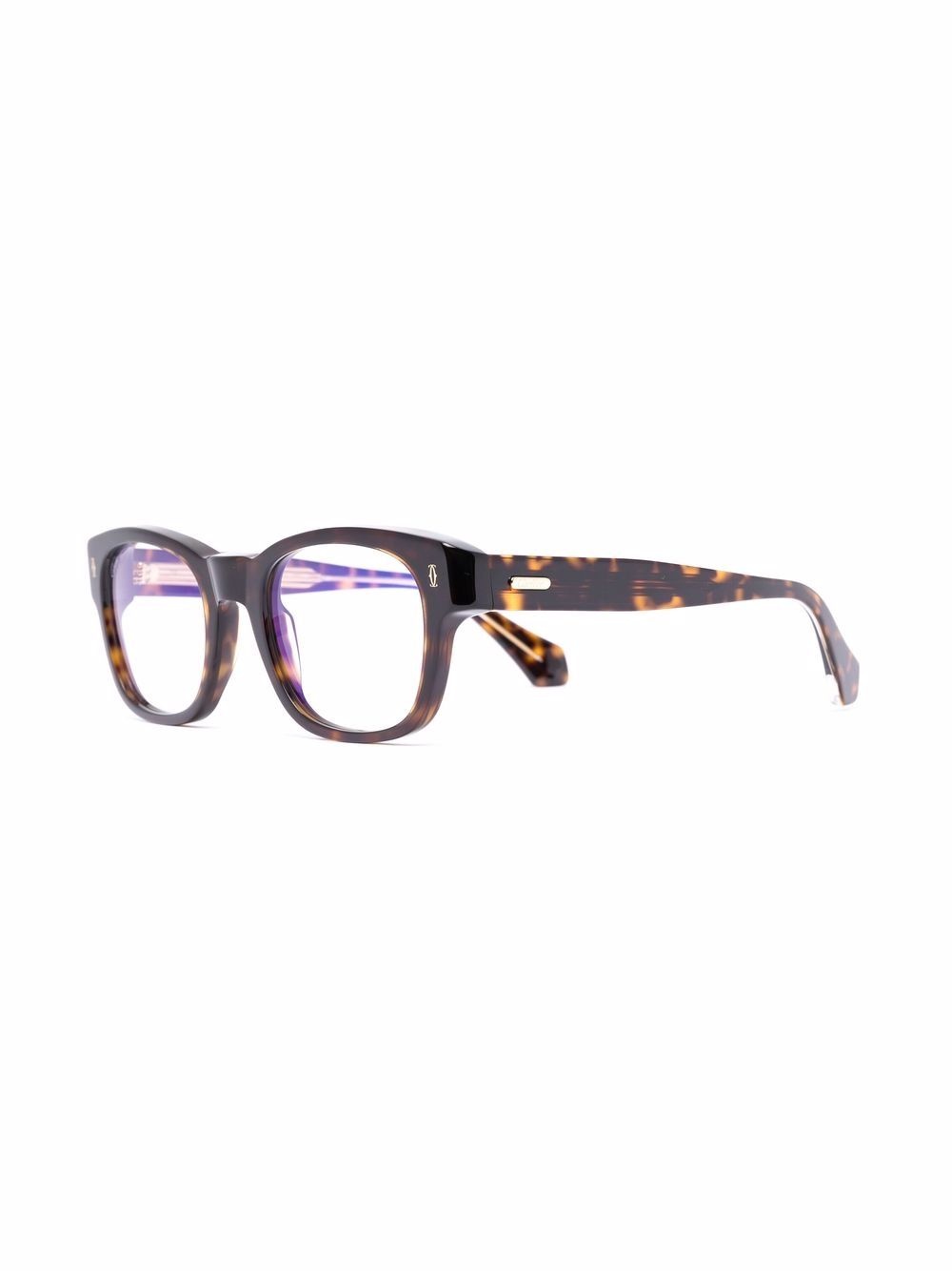 tortoiseshell-effect square glasses - 2